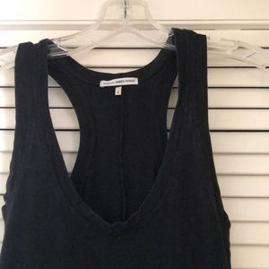 James Perse black cotton jersey maxi dress